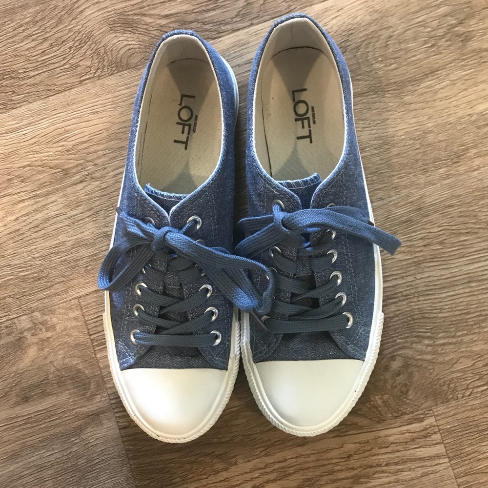 Adorable Loft Chambray Sneakers